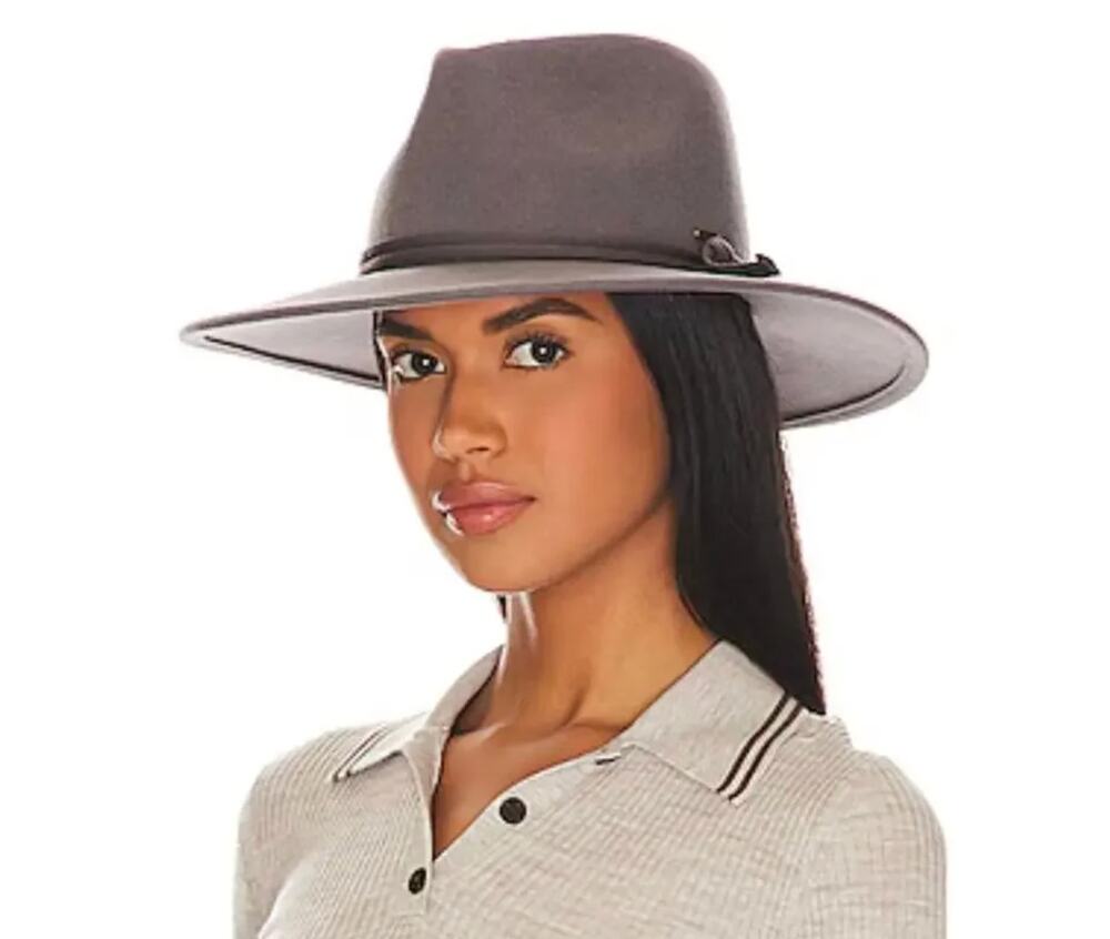 Brixton Joanna Packable Hat Size XS 6 3/4 Unisex 100% Felted Wool Gray